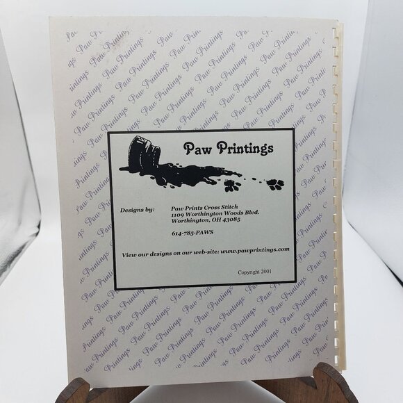 "April Showers" Cross Stitch Pattern Book By Paw Printings 2001 - Picture 2 of 2